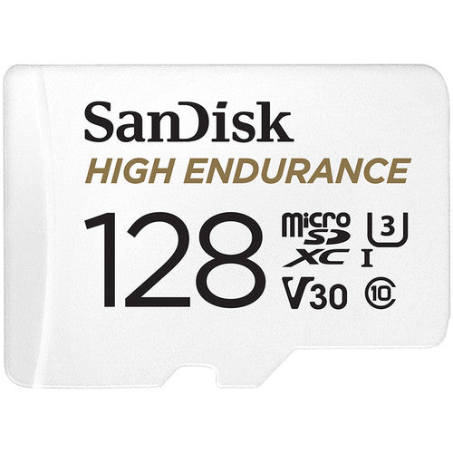 SANDISK High Endurance UHS-I microSDXC Memory Card with SD Adapter - 128GB