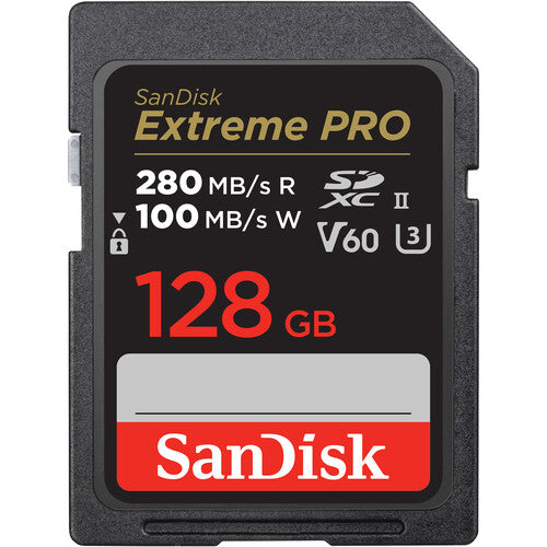 SANDISK Extreme PRO V60 UHS-II SD Card - 128GB