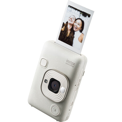 FUJIFILM INSTAX Mini LiPlay Hybrid Instant Camera - 2024 New Version, USB-C (Misty White)