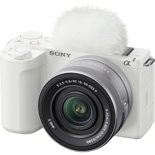 SONY ZV-E10 II (Mark 2) Mirrorless Camera with 16-50mm II (Mark 2) Kit Lens (White)