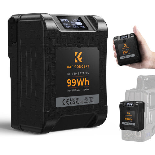 K&F CONCEPT KF-V99 Mini Battery (99Wh, V-Mount)