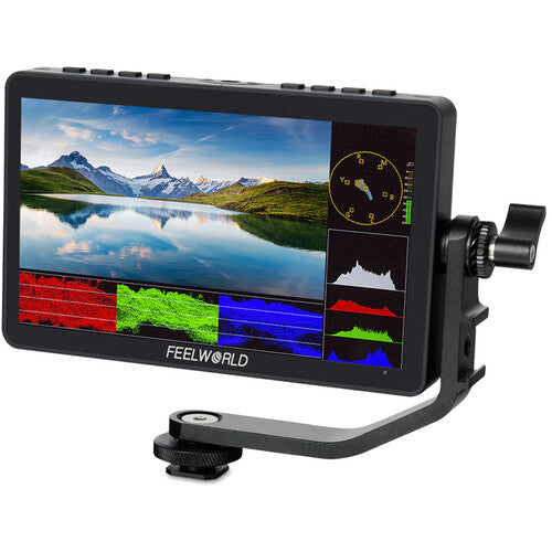 FEELWORLD F5 Pro X External On-Camera Monitor - 5.5", Full HD, 1600 nits, 4K Input & Output, Touchscreen