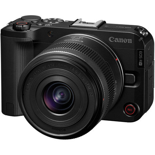 CANON EOS R50 V Mirrorless Camera with 14-30mm f/4-6.3 IS STM PZ Lens (Black)