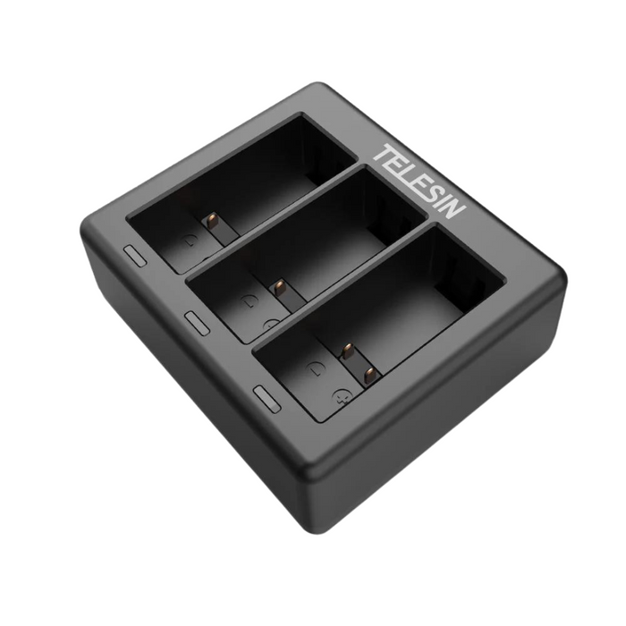TELESIN 3 Slots Charger for GoPro Hero 12/ 11/ 10/ 9