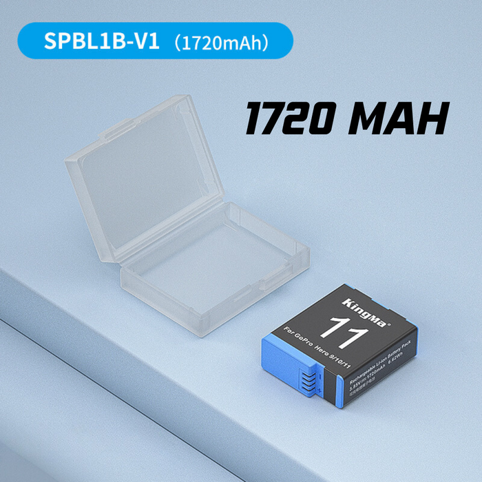 KINGMA Replacement Battery (1720 mAh) for GoPro Hero 12/11/10/9
