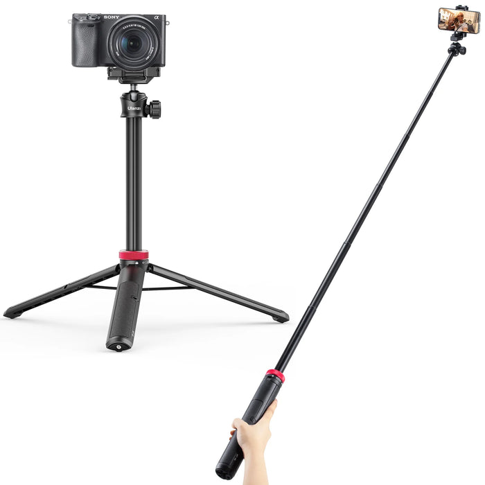 ULANZI MT-44 Extendable Vlog Tripod (Upgraded) 2502B (Black)