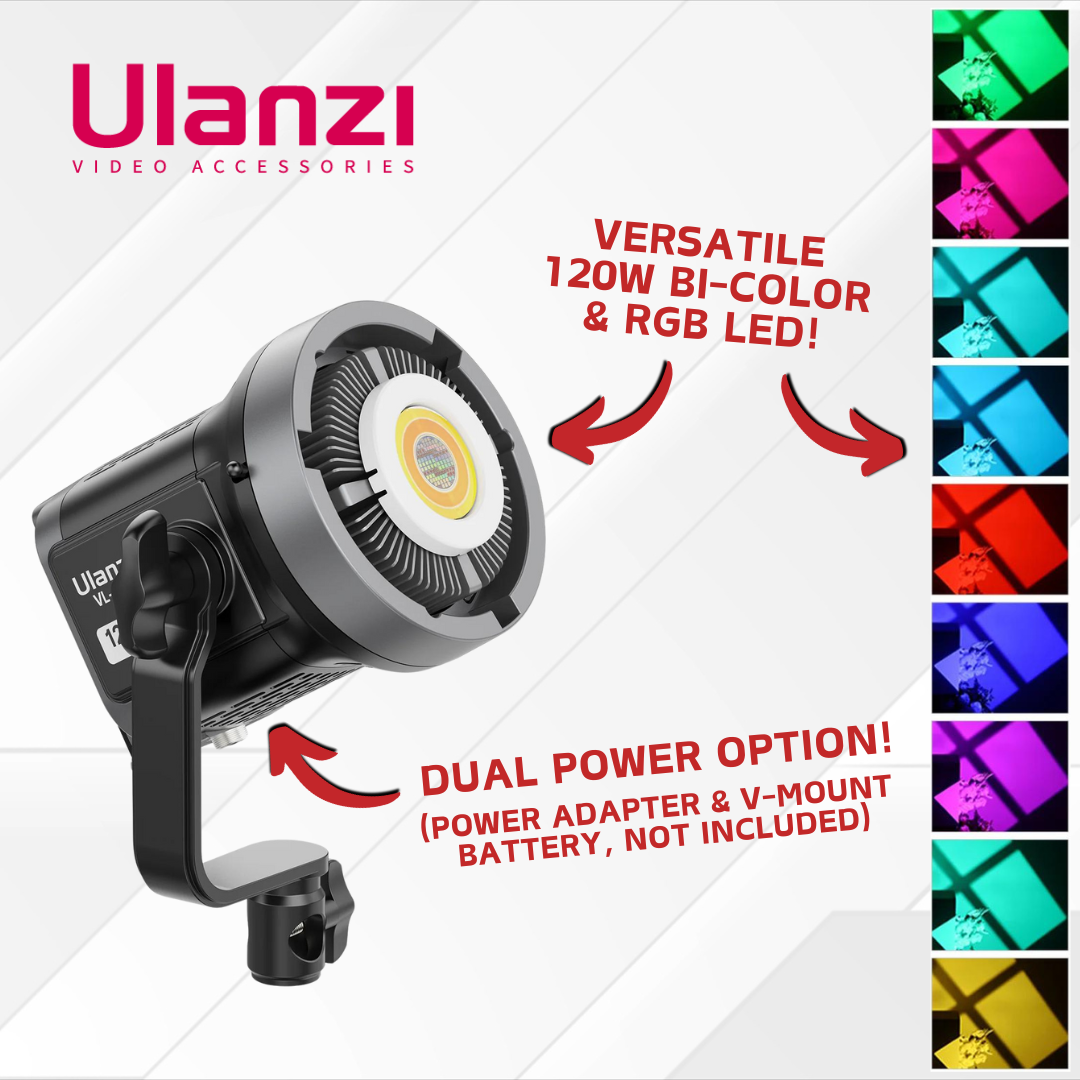 ULANZI VL120C 120W RGB V-Mount Video Light — - Main Image