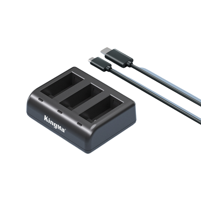 KINGMA Triple Battery Charger (BM060) for GoPro Hero 12/11/10/9