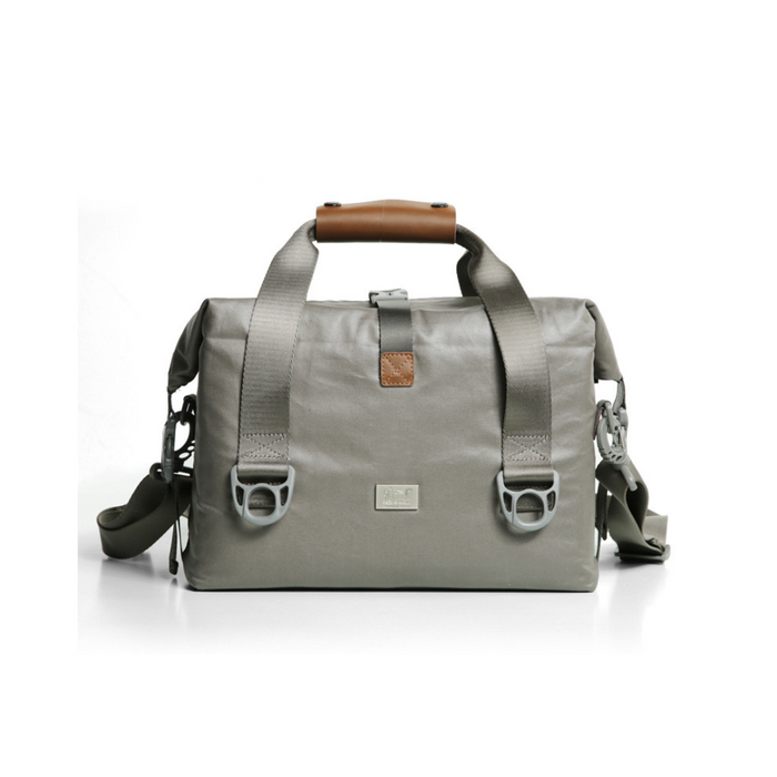 OEM (Generic) Waxed Canvas Messenger Camera Bag - Grey
