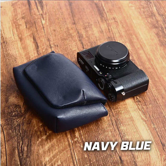【 673SHOP ESSENTIALS 】Camera Pouch for Compact Camera - Navy Blue