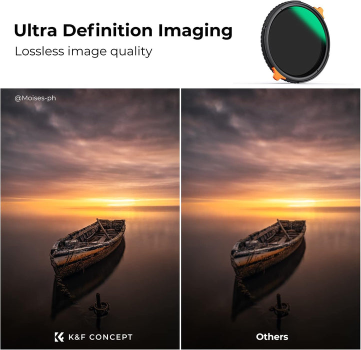 K&F CONCEPT NANO-X Series 2-in-1 Filter - Variable ND4-ND64 & CPL - 77mm