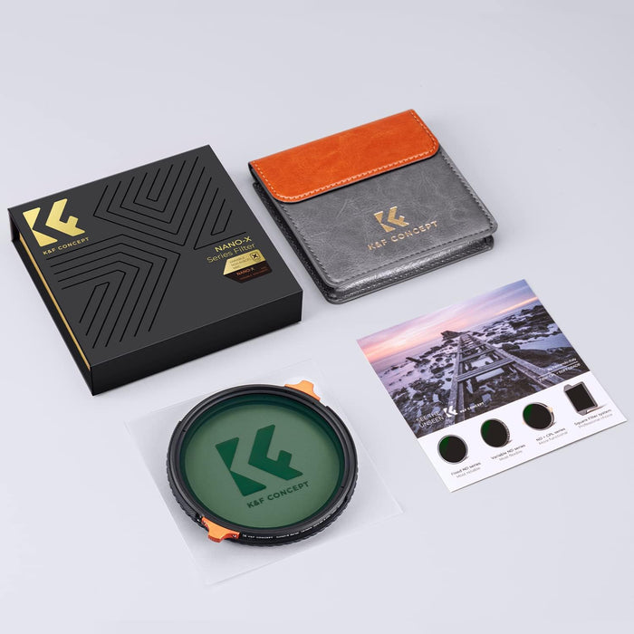 K&F CONCEPT NANO-X Series 2-in-1 Filter - Variable ND4-ND64 & CPL - 77mm