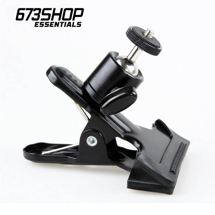 【 673SHOP ESSENTIALS 】Multi-purpose Clamp with Mini Ballhead for Small LED, Accessories & Small/ Action Cameras