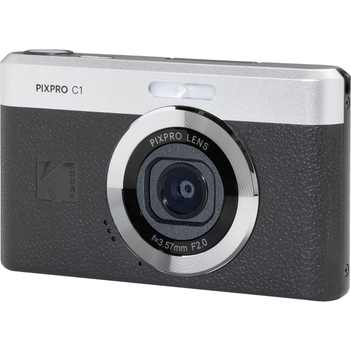 KODAK PIXPRO C1 Digital Camera (Black) - 4x Digital Zoom, 13MP, Flip Screen