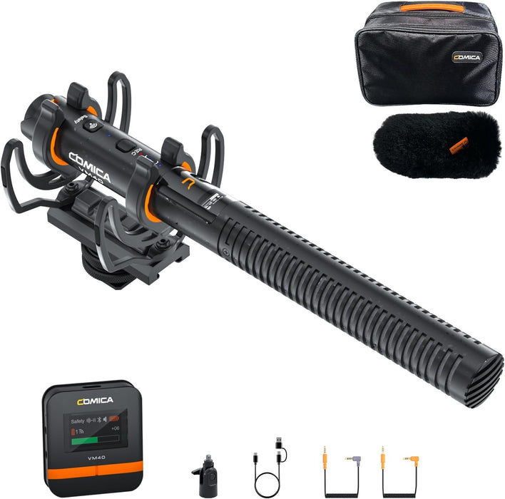COMICA VM40 Wireless Shotgun Microphone (1 Rx, 1 Tx set)