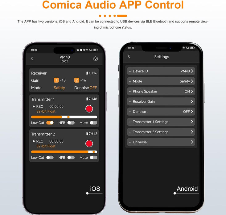 COMICA VM40 Wireless Shotgun Microphone (1 Rx, 1 Tx set)