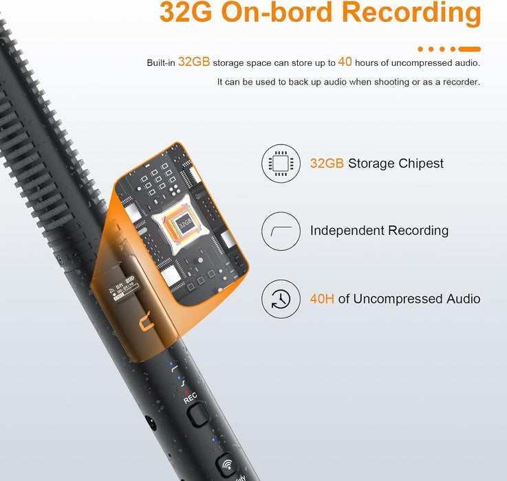 COMICA VM40 Wireless Shotgun Microphone (1 Rx, 1 Tx set)