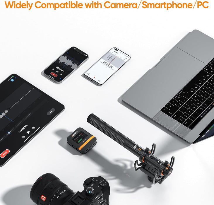 COMICA VM40 Wireless Shotgun Microphone (1 Rx, 1 Tx set)