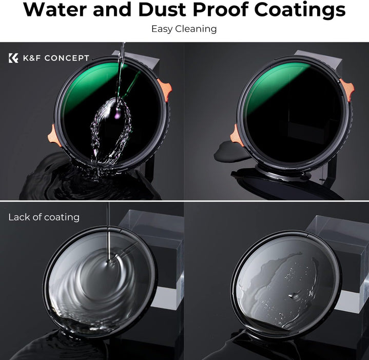 K&F CONCEPT NANO-X Series 2-in-1 Filter - Variable ND4-ND64 & CPL - 77mm