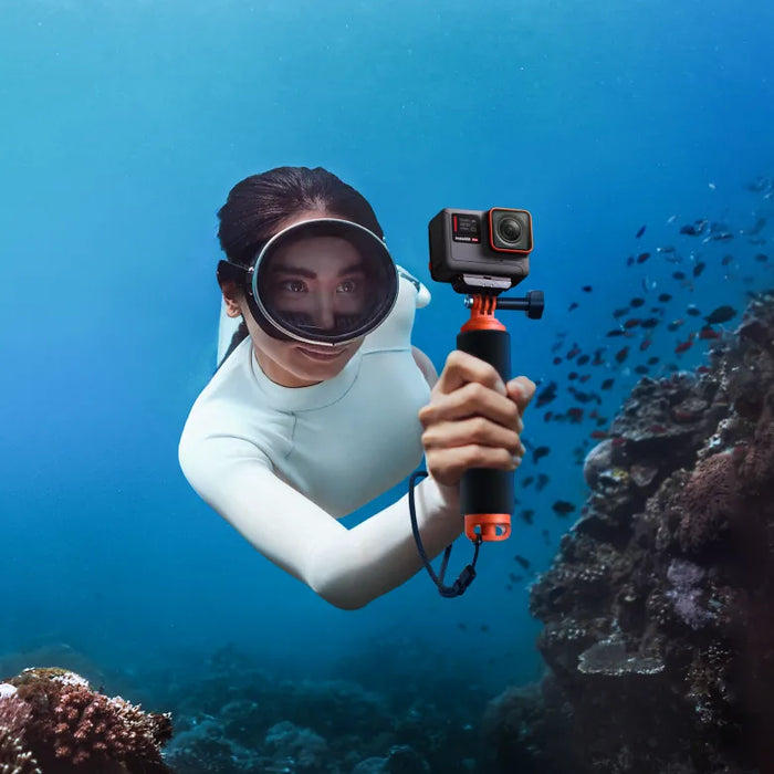 INSTA360 Floating Hand Grip with GoPro 3-Prong Mount - Assorted Colour