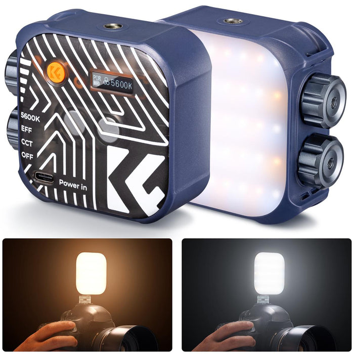 K&F CONCEPT L01 Portable Full Colour (RGB) Portable, Battery Powered Fill Light - Blue