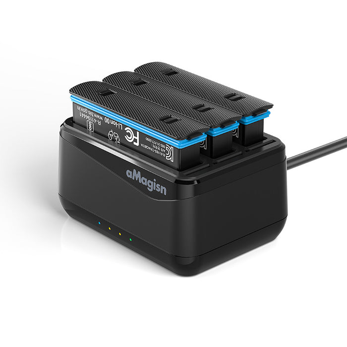 OEM (Generic0 Triple Charger for Insta360 X4 - charges 3 battery at the same time
