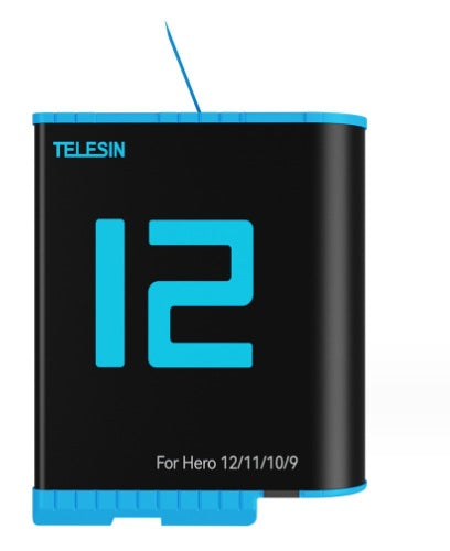 TELESIN Replacement Battery (1750mAh) for GoPro Hero 12/ 11/ 10/ 9