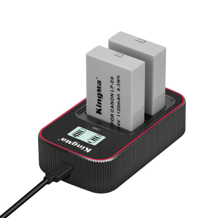 KINGMA Dual Charger for LP-E8