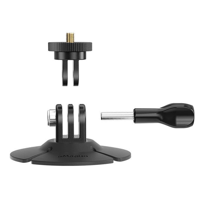 OEM (Generic) Permanent Flexible Mount for Action Cameras with GoPro 3-Prong Mount & a 2-Prong to 1/4" Adapter