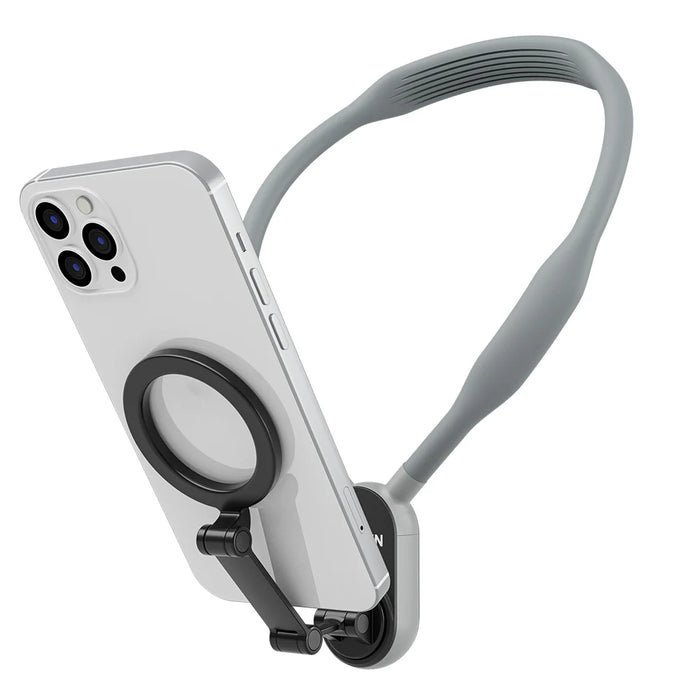 TELESIN Neck Mount w/ Magnetic (MagSafe) Phone Mount - MAX Version (Grey)
