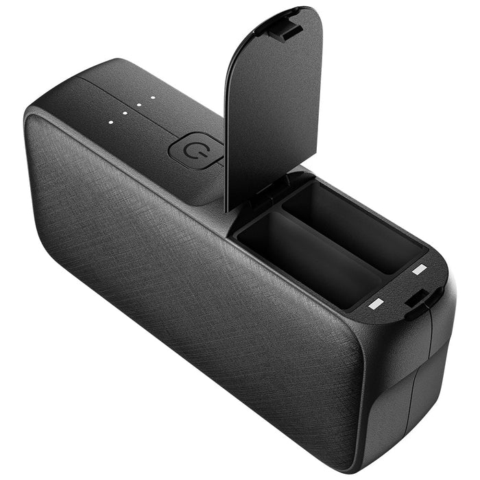 TELESIN Dual Slots Charger Box with Battery (Powerbank) for GoPro Hero 12/ 11/ 10/ 9/ 8/ 7/ 6/ 5