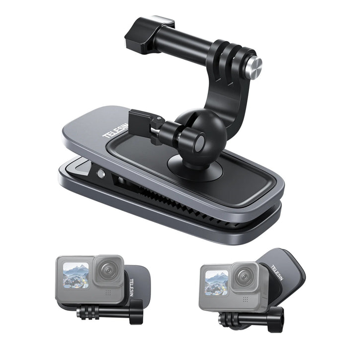 TELESIN Upgraded Universal Backpack Clip