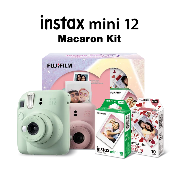 FUJIFILM Instax Mini 12 Macaron Kit (1 x Camera, 2 x Films) - All Colours - 673SHOP.com