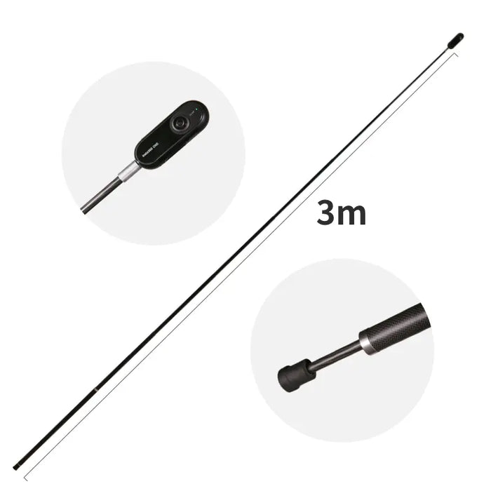 INSTA360 Extended Edition Selfie Stick (3m) - Original Version, suitable for "Javelin shot", Carbon Fibre w/ Aluminium Alloy - 673SHOP.com