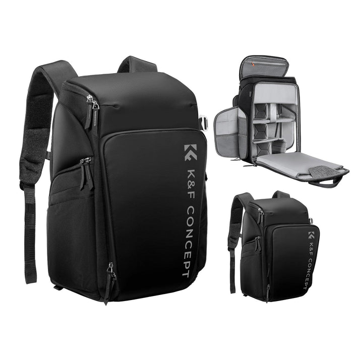 K&F CONCEPT Professional Camera Alpha Backpack Air 25L (Black) - 673SHOP.com