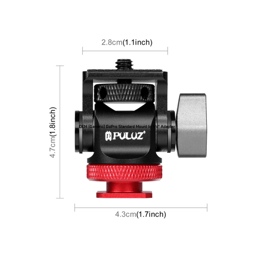 OEM (Generic) 180 Degree Ball Head Cold Shoe Mount Adapter - suitable for mounting on-camera external monitor - 673SHOP.com