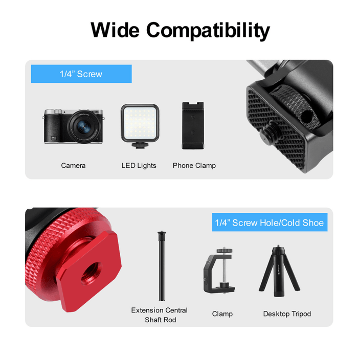 OEM (Generic) 180 Degree Ball Head Cold Shoe Mount Adapter - suitable for mounting on-camera external monitor - 673SHOP.com