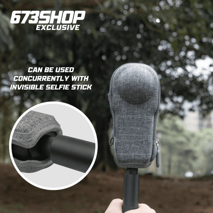 OEM (Generic) Compact Protective Hard Fabric Case - for Insta360 ONE RS 1-Inch 360 Edition - 673SHOP.com