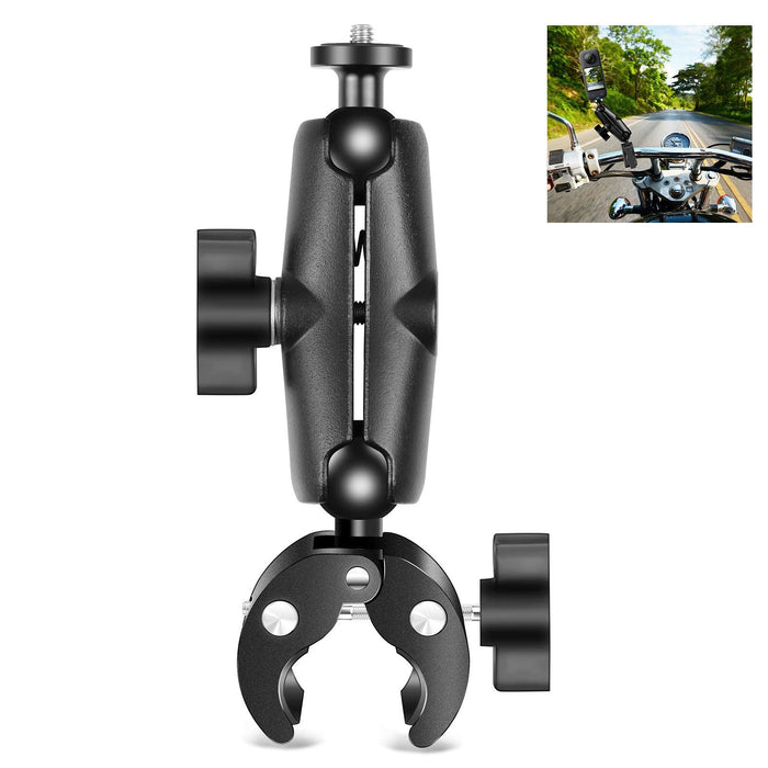 OEM (Generic) Motorcycle Handlebar Mount with Screw Adjustable Clamp for Insta360 & Other Action Cameras - 673SHOP.com