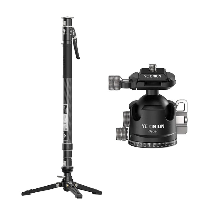 YC ONION Pineta Pro Carbon Fibre Monopod + Bagel BC44 Ball Head