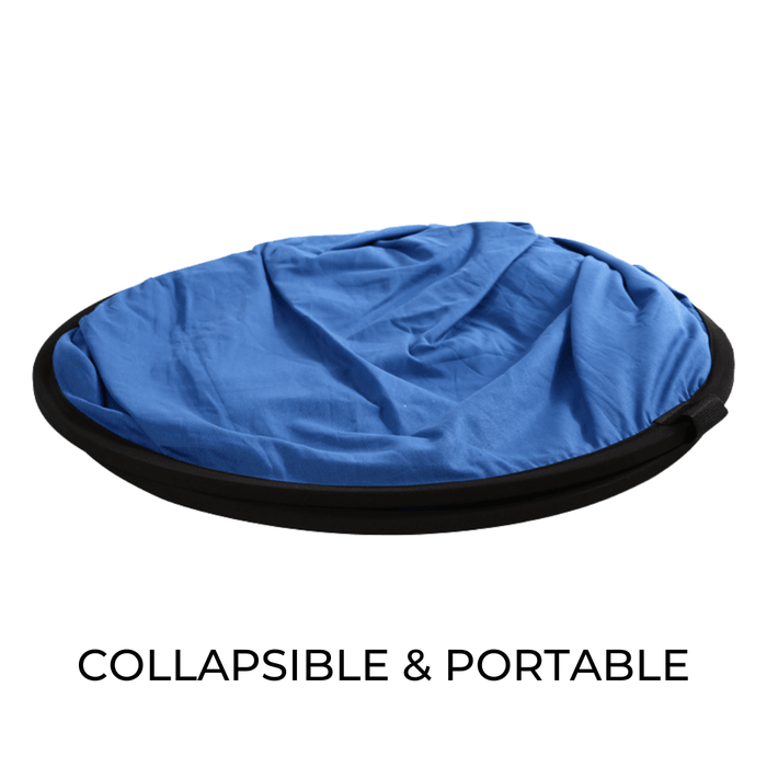 【 673SHOP ESSENTIALS 】2-in-1 Portable, Collapsible, Reversible Backdrop - Black & White, 100% Cotton - 673SHOP.com