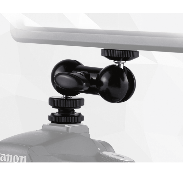 【 673SHOP ESSENTIALS 】Multi-Purpose Ball Head Magic Arm with Cold Shoe Mount & 1/4" Screw for Monitors, Led Light - 673SHOP.com