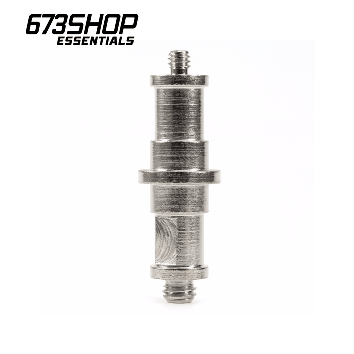 【 673SHOP ESSENTIALS 】Standard 1/4” to 3/8” Metal Male Converter/ Threaded Screw Adapter Spigot Stud for Studio Light Stand, Hot Shoe/Cold Shoe Adapter, Ball Head, Wireless Flash Receiver, Trigger - 673SHOP.com