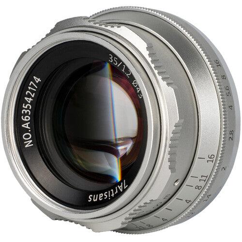 7ARTISANS 35mm f/1.2 - Fujifilm X Mount, Silver — 673SHOP.com