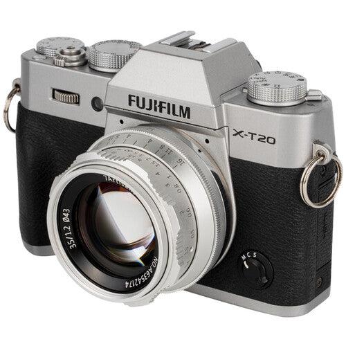 7ARTISANS 35mm f/1.2 - Fujifilm X Mount, Silver - 673SHOP.com