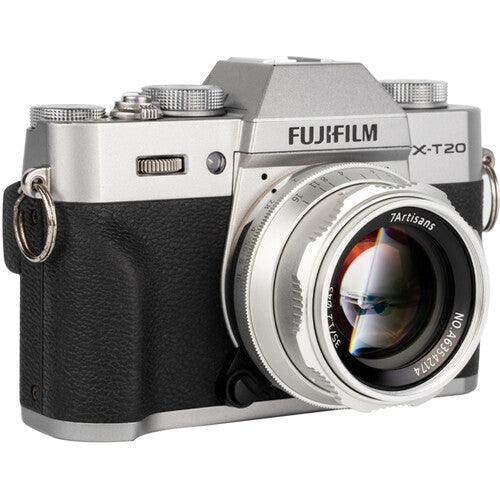 7ARTISANS 35mm f/1.2 - Fujifilm X Mount, Silver - 673SHOP.com