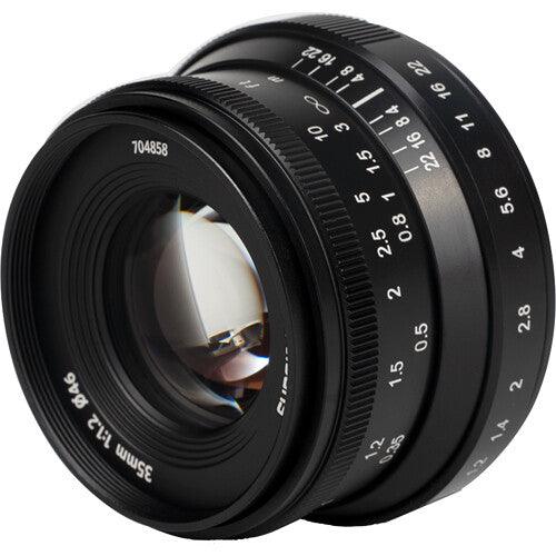 7ARTISANS 35mm f/1.2 Mark II - Sony E Mount, Black - 673SHOP.com