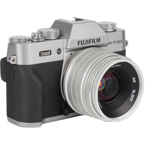 7ARTISANS 35mm f/1.4 - Sony E Mount, Silver - 673SHOP.com