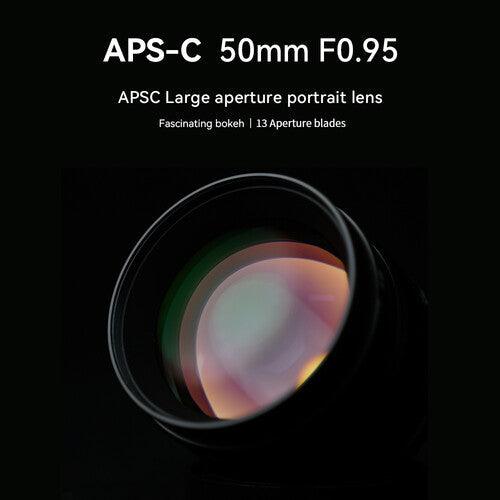 7ARTISANS 50mm f/0.95 - Fujifilm X Mount, Black - 673SHOP.com