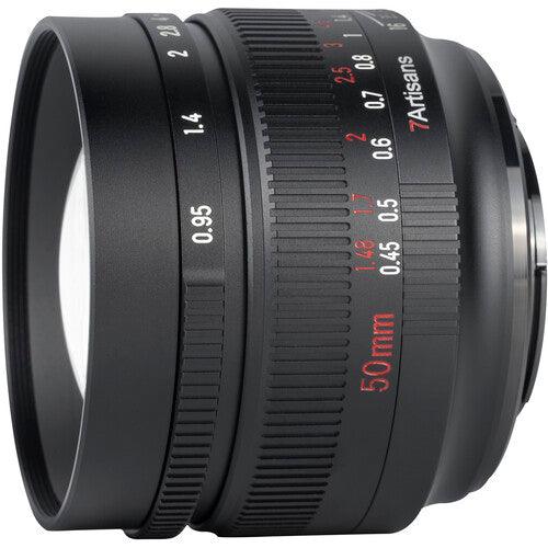7ARTISANS 50mm f/0.95 - Fujifilm X Mount, Black - 673SHOP.com